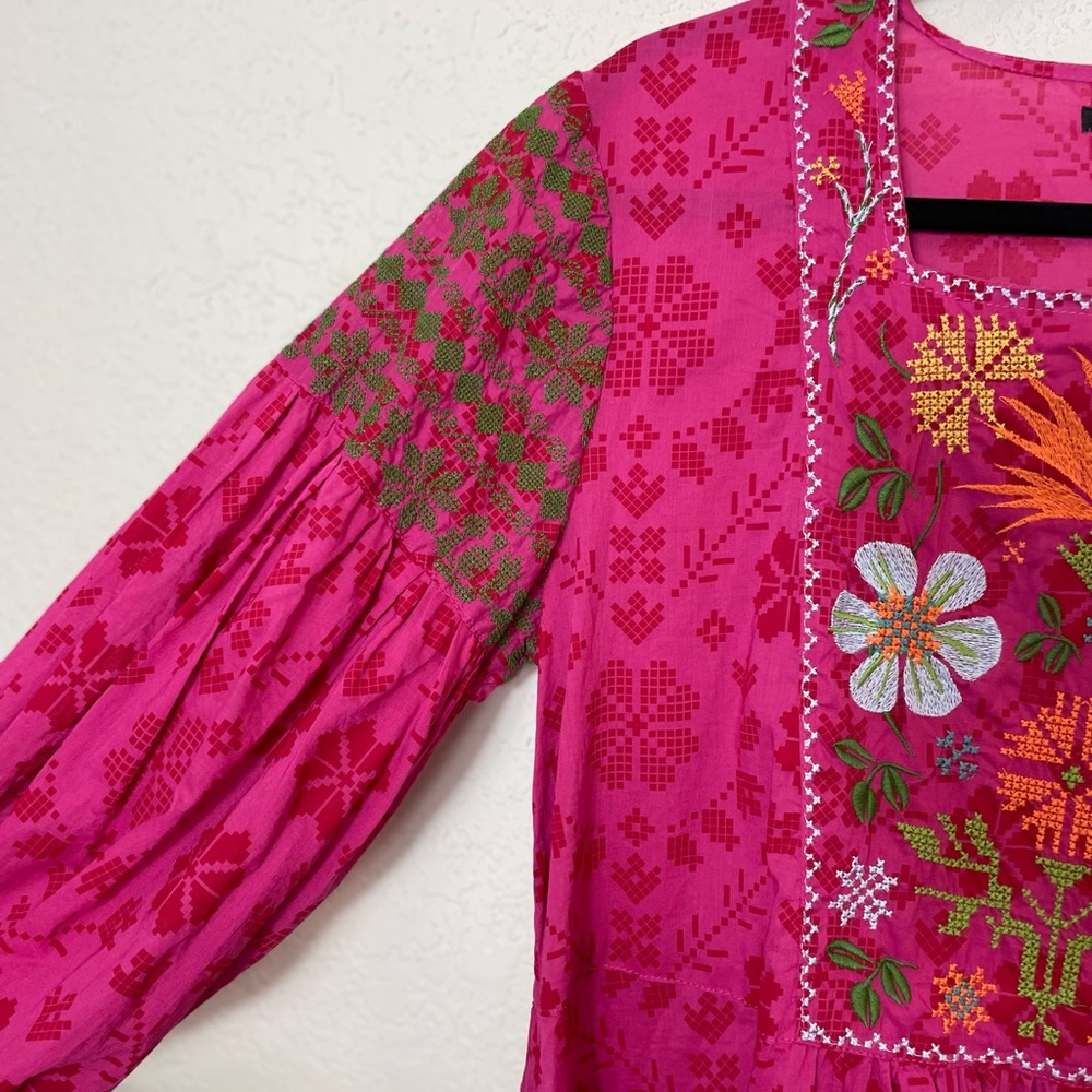 Gudrun Sjoden Embroidered Dress Sz M